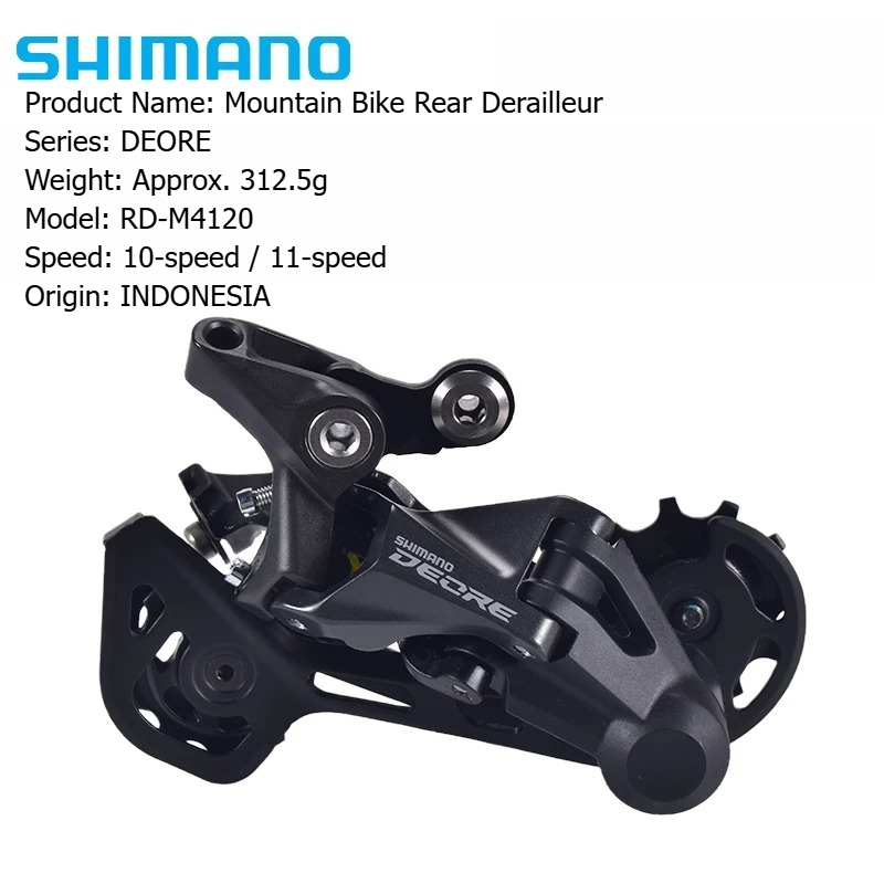 Rear Derailleur Shadow - SHIMANO DEORE RD M4100 M4120 ตัวเปลี่ยนเกียร์หลัง