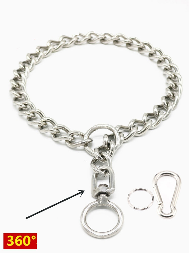 Chain Quick Link - 304สแตนเลสสตีล100% ไร้รอยต่อไม่มีปมสายแจ็คลิงค์ปลอกคอสัตว์เลี้ยงขนาด2.5-5มม. เส้นผ่านศูนย์กลาง35-80ซม.