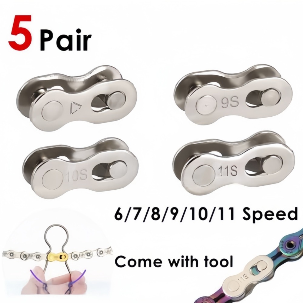 ตัวเชื่อมโซ่จักรยาน 5 คู่ ขนาด - Chain Quick Link บทวิจารณ์และราคา