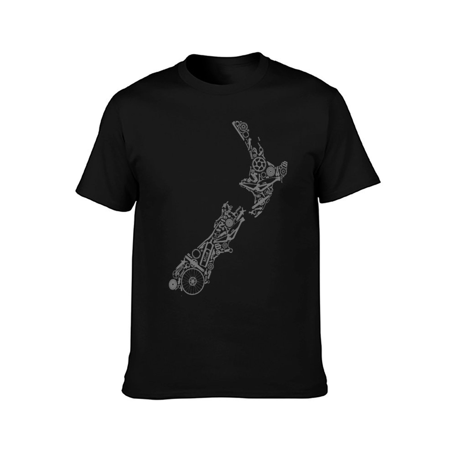 นิวซีแลนด์ - เสื้อยืดสีเทา ลาย - Mountain Biking New Zealand บทวิจารณ์และราคา