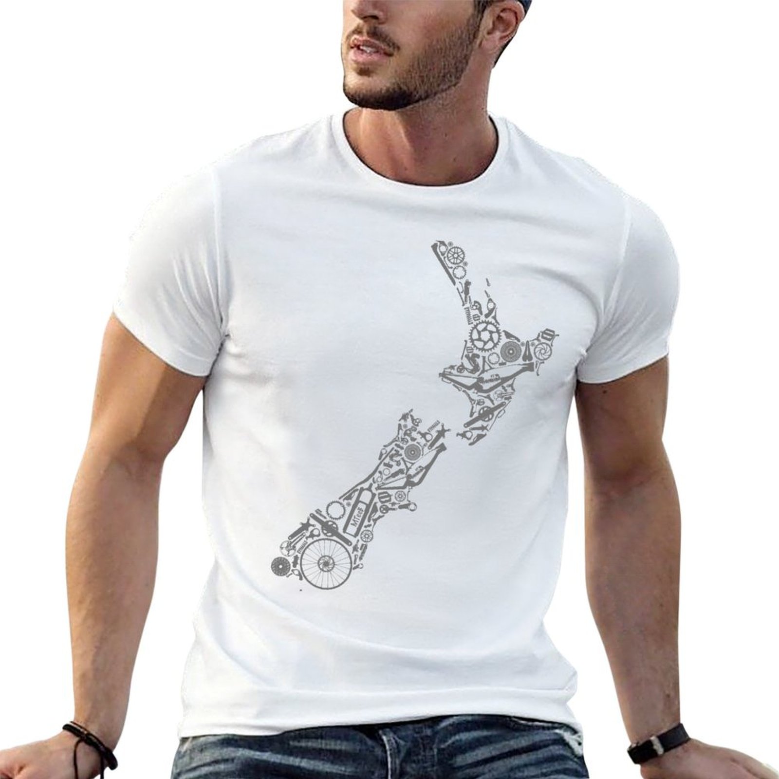 นิวซีแลนด์ - เสื้อยืดลายภูเขาส - Mountain Biking New Zealand บทวิจารณ์และราคา